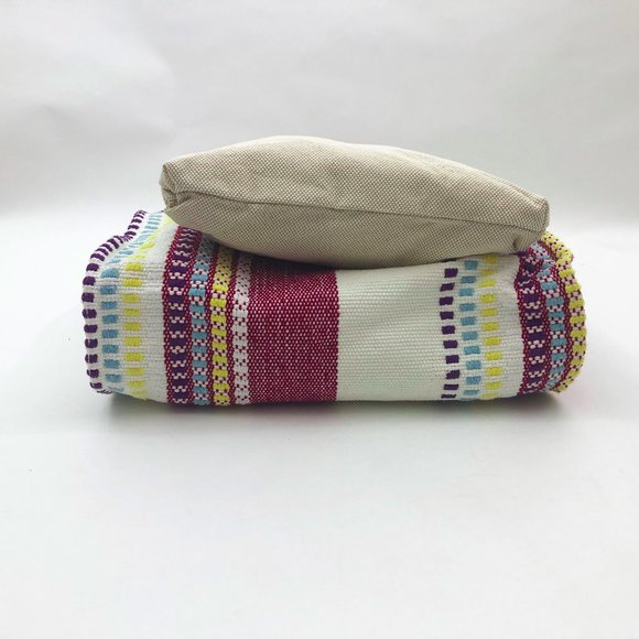 Jen & Co Madison Handwoven Bag in Bag Handwoven BohoTote & Smaller Crossbody Bag - Picture 3 of 7